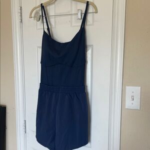 Pink by Victoria’s Secret ultimate runsie romper, size xxl, navy blue
